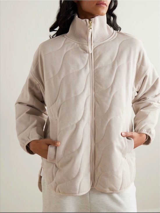 Varley Jackets & Blazers - Sold Out - Women’s Small Varley Quilted Twill Jacket in Beige Fall Jacket NWOT